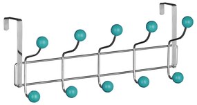Miętowo-srebrny metalowy wieszak na drzwi 41 cm – Premier Housewares