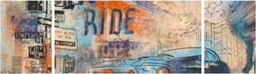 Obraz - Urodzony by jeździć (170x50 cm)