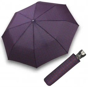 Gran Turismo Gents Print Navy - w pełni automatyczny składany parasol męski