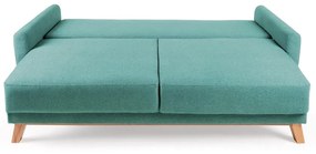 Turkusowa sofa rozkładana Bonami Selection Pop