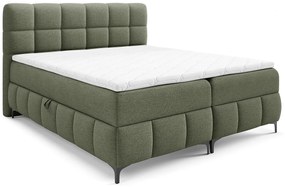 Zielone pikowane łóżko z pojemnikiem 5 rozmiarów C3-L52