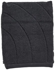 Czarny bawełniany ręcznik frotte 50x70 cm Time – Zone