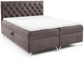 Brązowe łóżko kontynentalne 5 rozmiarów A5-H12