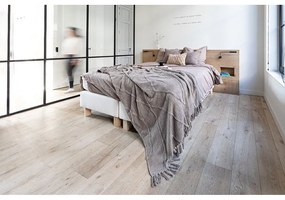 Jasnobrązowa bawełniana narzuta na łóżko dwuosobowe 250x260 cm Sahara – Tiseco Home Studio