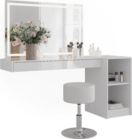 Stół do toalety biały 120x40.1x12 sherry