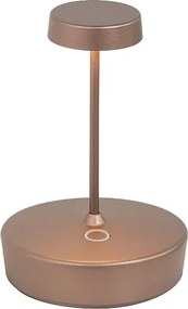 Lampa stołowa LED Swap mini pro, brązowa, akumulatorowa i ściemnialna - 2W, 2200-2700-3000K, IP65