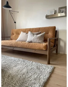 Żółta rozkładana sofa 205 cm Knob – Karup Design