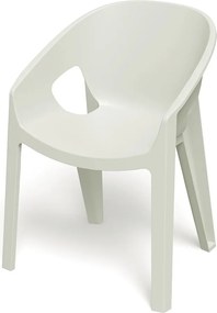 Plastikowe krzesło do ogrodu Premo Six z podłokietnikami