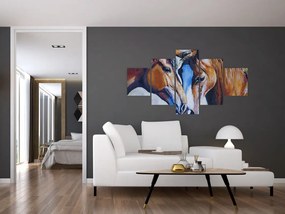 Obraz - Zakochane konie (125x70 cm)