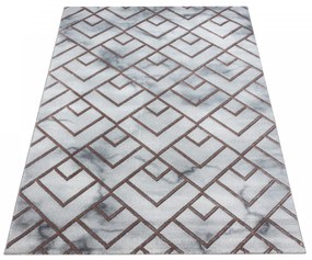 Dywan ekskluzywny Naxos mozaika szaro-brązowy 240 cm x 340 cm