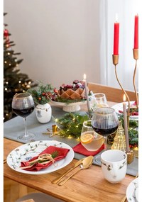 Biały porcelanowy wazon świąteczny Kähler Design Hammershøi, wys. 10,5 cm