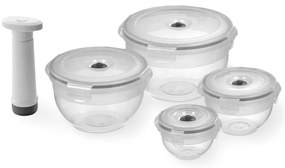 Zestaw 4 pojemników na żywność i pompki próżniowej Compactor Food Saver