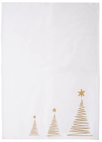 Bawełniany zestaw torby i ściereczek ze świątecznym motywem 50x70 cm – Orion