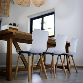 Krzesło Duo wood Carrara 50,3 x 46,3 x 80,9 cm