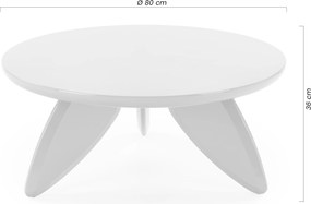 Stolik kawowy okrągły Lumis 80 cm - zielony
