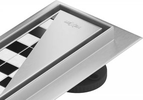 Mexen Flat 360° M13 odpływ liniowy obrotowy 2w1 90 cm, inox - 1010090-40