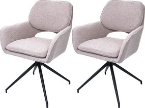 Krzesło do jadalni MCW-N74 (zestaw 2 sztuk), beżowy