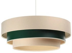 Beżowo-zielona nowoczesna lampa wisząca - 3X S464 C1-F99