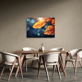 Obraz na szkle - Tekstura liści (70x50 cm)