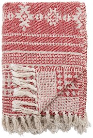 Czerwony koc 130x160 cm Oia – Bloomingville