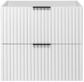 Wisząca biała szafka łazienkowa z szufladami 60 cm G5-D40