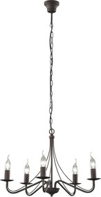 Metalowa lampa wisząca w kolorze brązu ø 55 cm Country – Reality