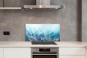 Szklany Panel Abstrakcyjny Motyw Dmuchawca