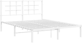 Białe metalowe łóżko industrialne 120x200 cm G2-R77
