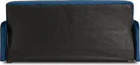 Sofa z Funkcją Spania PORTO Wersalka Rozkładana Dwuosobowa Granatowa Nowoczesna do Salonu