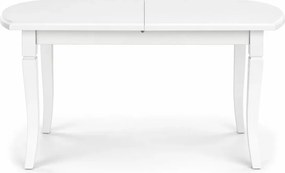 Elegancki rozkładany stół owalny Littoral 160-240 cm z laminowanym blatem i drewnianymi nogami