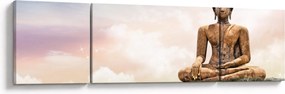 Obraz - Budda nadzorujący ziemię (170x50 cm)