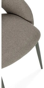 Zielone tapicerowane krzesła zestaw 2 szt. Lia – Marckeric