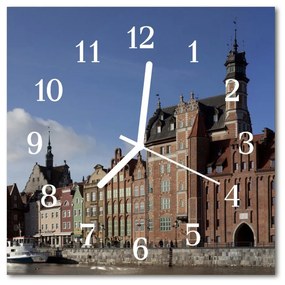 Zegar ścienny kwadrat Gdańsk miasto