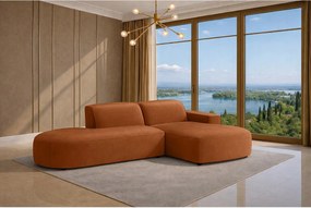 Narożnik Cursal Atelier, tkanina Salvador, Brązowy, Prawy