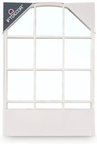 Lustro w okiennej ramie z łukiem, 76 × 52 cm