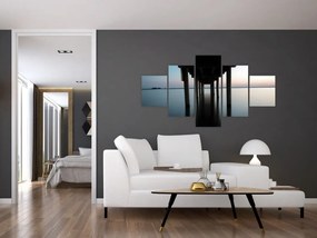 Obraz - spokojna powierzchnia wody (125x70 cm)