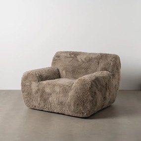 Brązowy fotel Teddy – Ixia