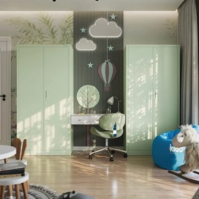 Szafa biurowa Fresh Style Jan 90x40x185 cm pastelowy zielony