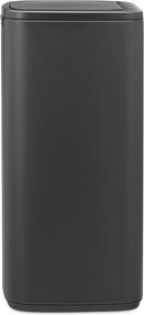 Ciemnoszary stalowy kosz na śmieci otwierany na dotyk 30 l Bo Touch – Brabantia