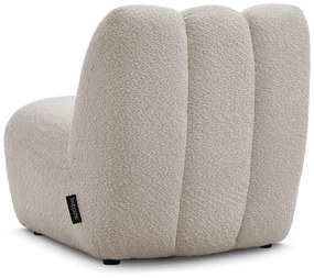 Beżowy fotel z materiału bouclé Janissaire – Bobochic Paris