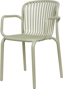 Plastikowe krzesło do ogrodu Brene, z podłokietnikami