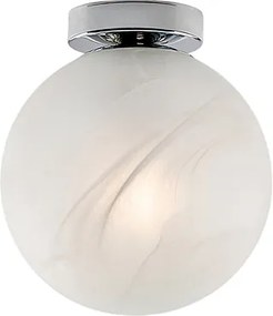 Olaf Chromowana lampa sufitowa z żelaza 1-punktowa z kulą dm.20 H.23 Ø20 BL294-PL1-CR