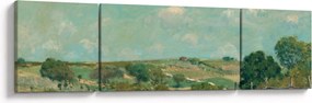 Obraz - Alfred Sisley,  Meadow, reprodukcje (170x50 cm)