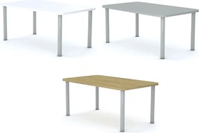 Stół do szkoły Smart prostokątny 120x70 cm, rozmiar 4-6, blat szary / nogi szare