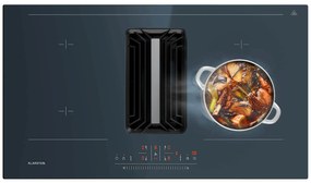 Klarstein System downair AirJet 90, płyta indukcyjna z wyciągiem kuchennym