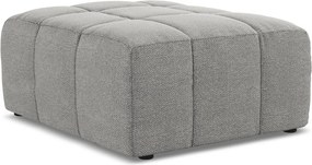 Szary podnóżek z materiału bouclé Aloha – Makamii