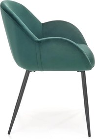 Aksamitny fotel do jadalni K480