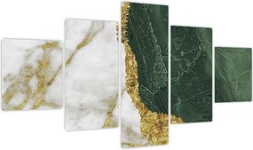 Obraz - Zielony marmur N⁰3 (125x70 cm)