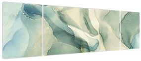 Obraz - Atramentowa abstracja (170x50 cm)