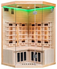 Sauna wewnętrzna niskotemperaturowa infrared na podczerwień 2 - 3 osobowa 120 x 120 CM
